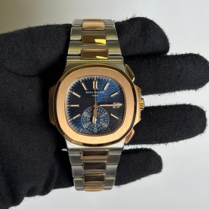 Patek Philippe Nautilus 40.5mm Blue Dial Watch Ref# 5980/1AR-001 - Happy Jewelers Fine Jewelry Lifetime Warranty