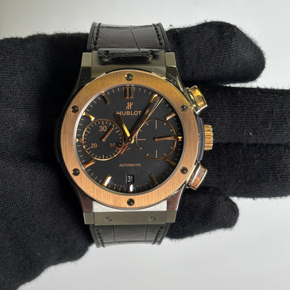 Hublot Classic Fusion 45mm Black Dial Watch Ref# 521.NO.1181.LR - Happy Jewelers Fine Jewelry Lifetime Warranty