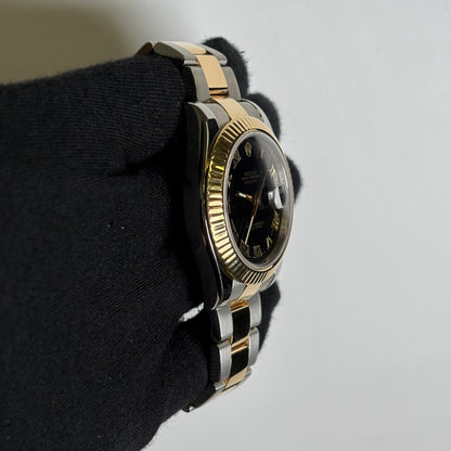 Rolex Datejust 41mm Black Dial Watch Ref# 116333 - Happy Jewelers Fine Jewelry Lifetime Warranty