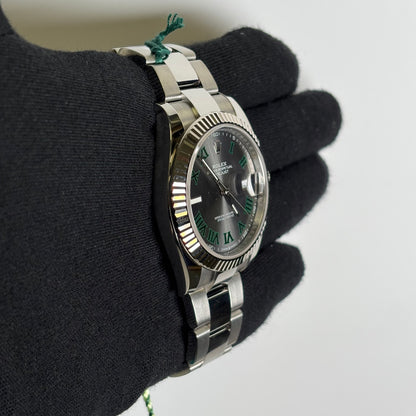 Rolex Datejust 41mm Wimbledon Dial Watch Ref# 126334 - Happy Jewelers Fine Jewelry Lifetime Warranty