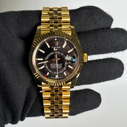Rolex Sky-Dweller 42mm Black Dial Watch Ref# 336938 - Happy Jewelers Fine Jewelry Lifetime Warranty