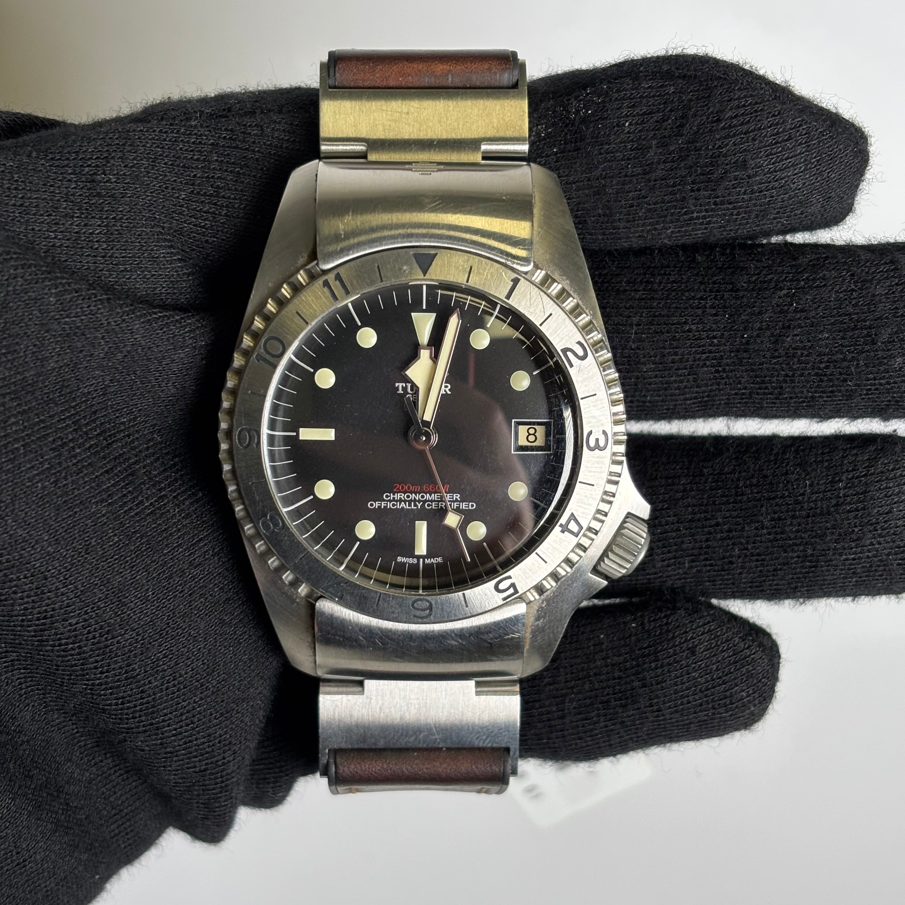 Tudor Black Bay 42mm Black Dial Watch Ref# 70150 - Happy Jewelers Fine Jewelry Lifetime Warranty