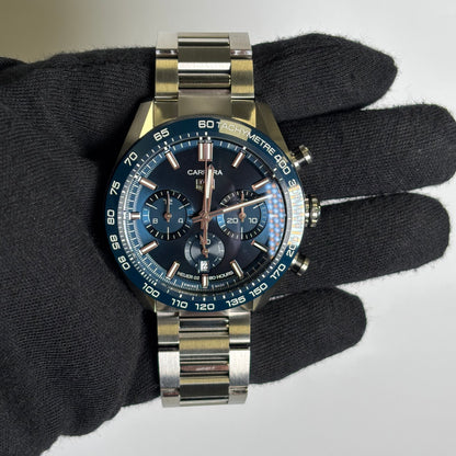 Tag Heuer Carrera 44mm Blue Dial Watch Ref# CBN2A1A - Happy Jewelers Fine Jewelry Lifetime Warranty