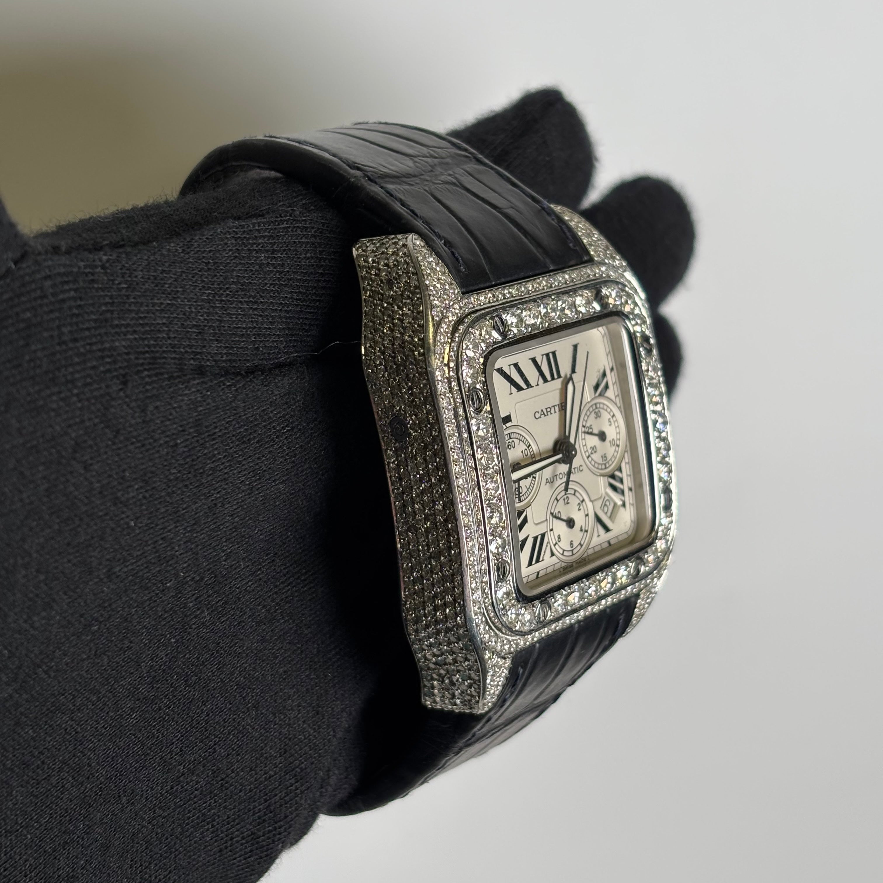 Cartier Santos 41mm White Dial Watch Ref# W20090X8 - Happy Jewelers Fine Jewelry Lifetime Warranty