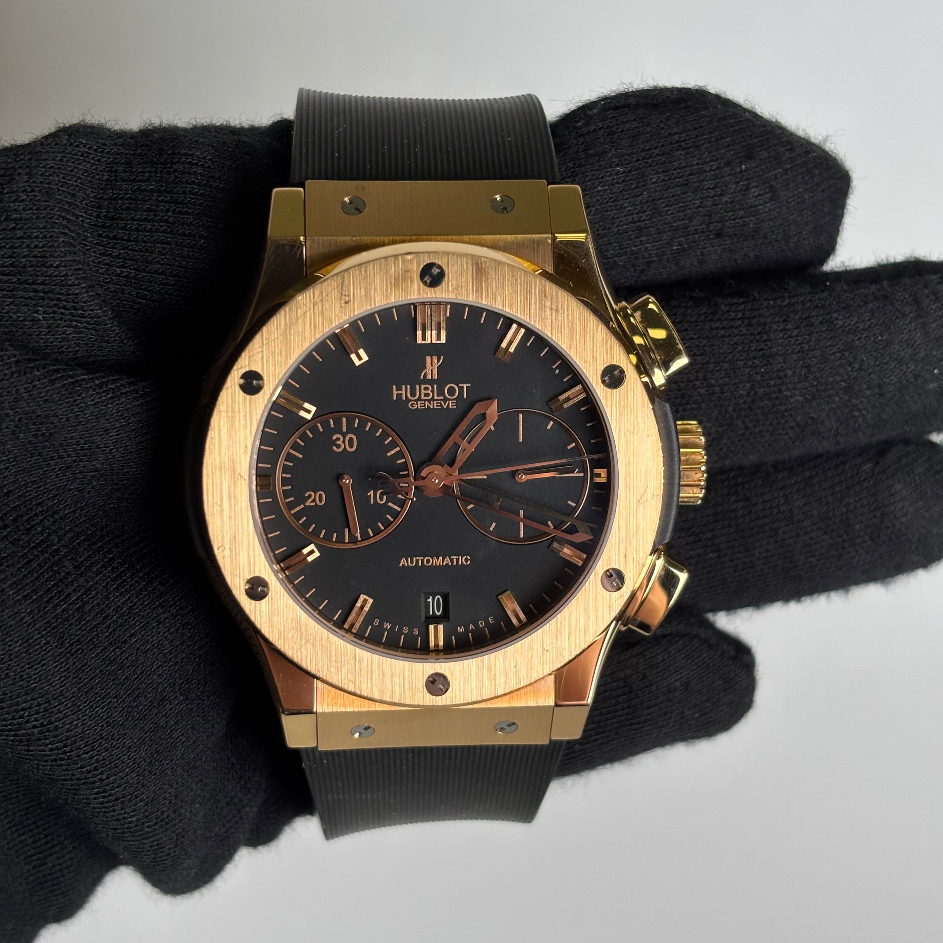 Hublot Classic Fusion 45mm Black Dial Watch Ref# 521.OX.1181.LR - Happy Jewelers Fine Jewelry Lifetime Warranty