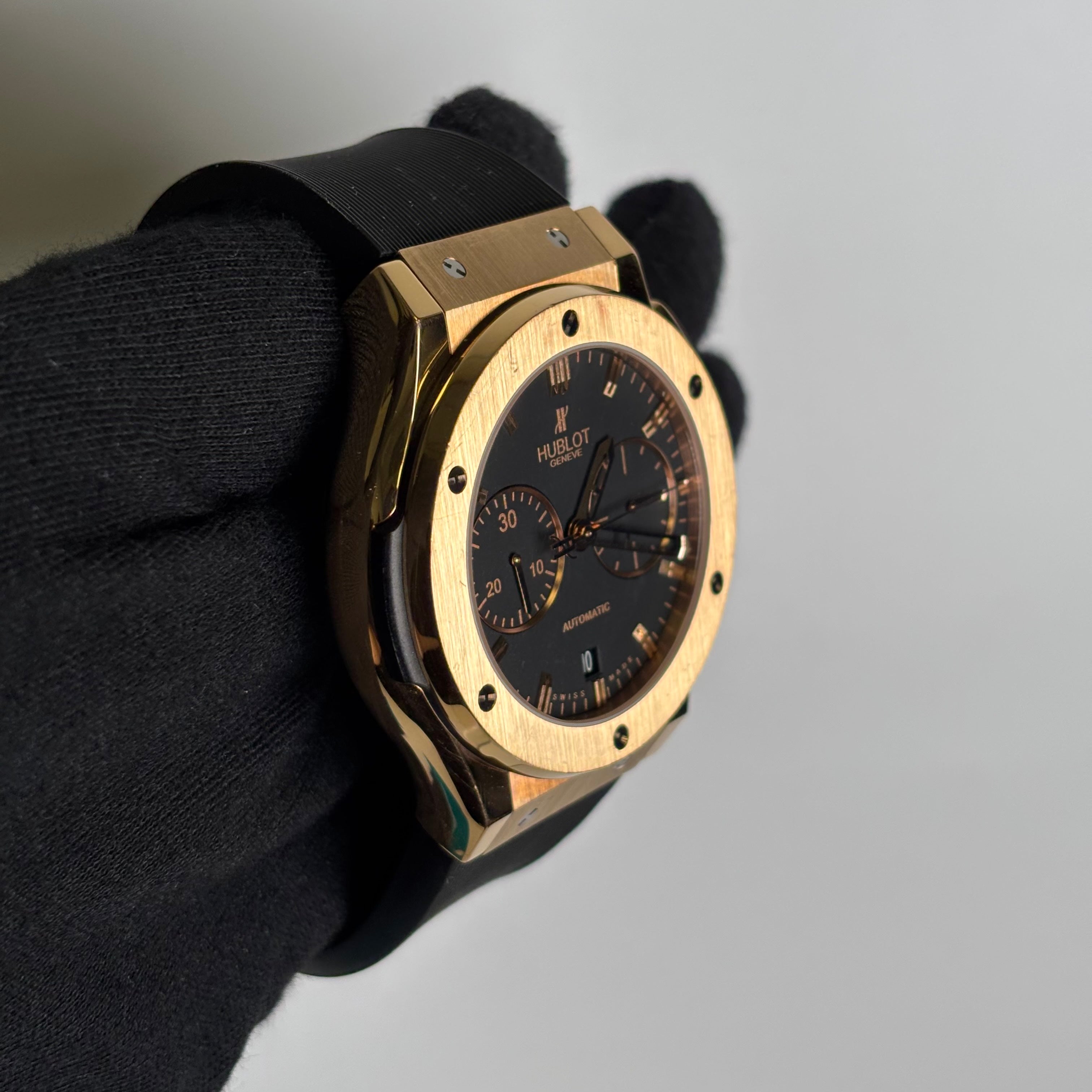 Hublot Classic Fusion 45mm Black Dial Watch Ref# 521.OX.1181.LR - Happy Jewelers Fine Jewelry Lifetime Warranty