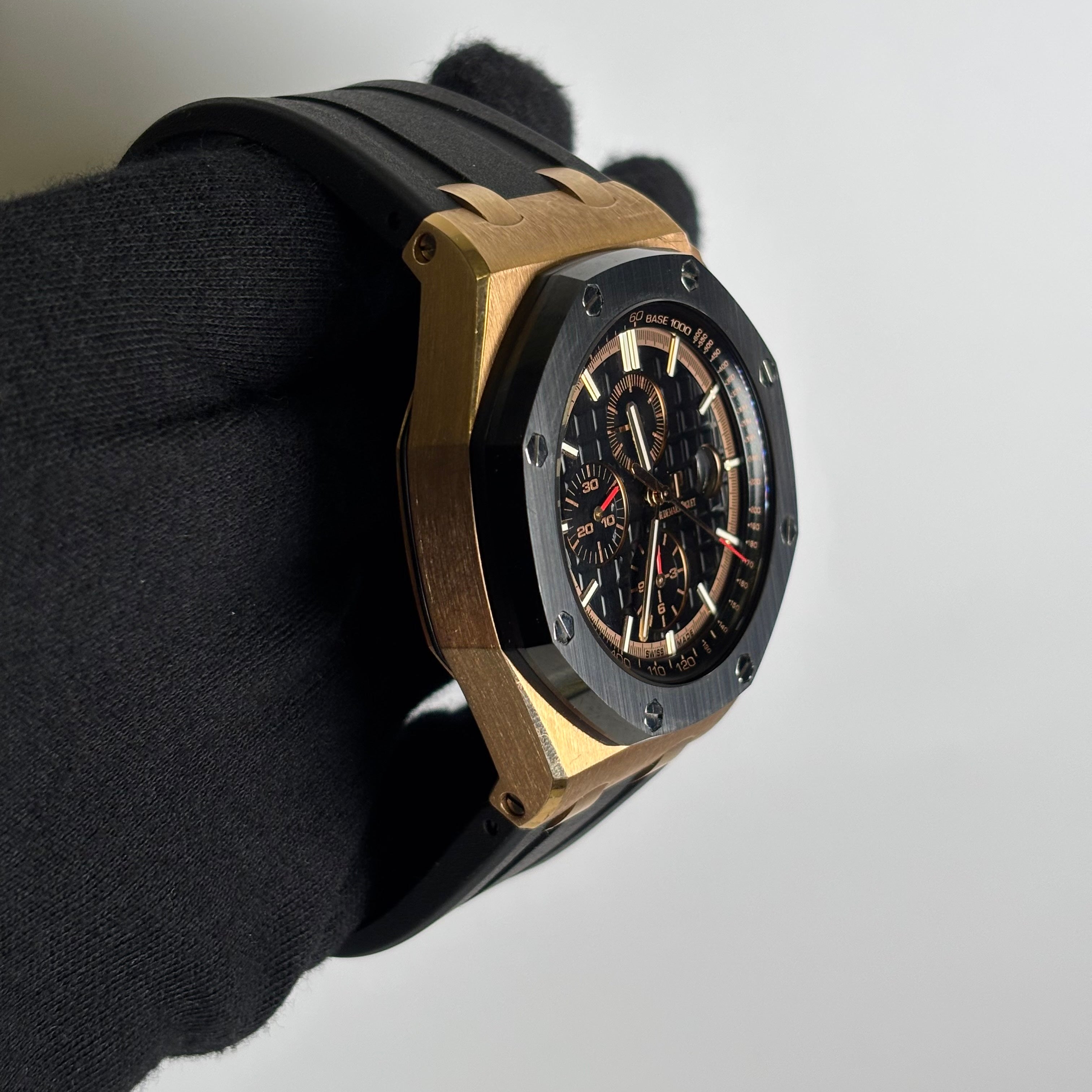 Audemars Piguet Royal Oak 44mm Black Dial Watch Ref# 26401RO.OO.A002CA.02 - Happy Jewelers Fine Jewelry Lifetime Warranty