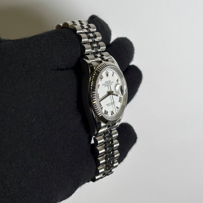 Rolex Datejust 36mm White Dial Watch Ref# 126234 - Happy Jewelers Fine Jewelry Lifetime Warranty