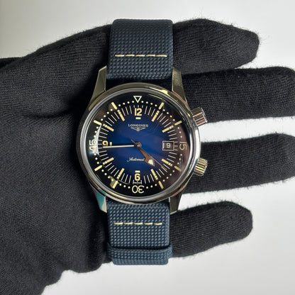 Longines Legend 42mm Blue Dial Watch Ref# L3.774.4.90.2 - Happy Jewelers Fine Jewelry Lifetime Warranty