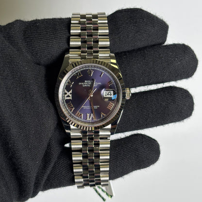 Rolex Datejust 36mm Purple Dial Watch Ref# 126234 - Happy Jewelers Fine Jewelry Lifetime Warranty