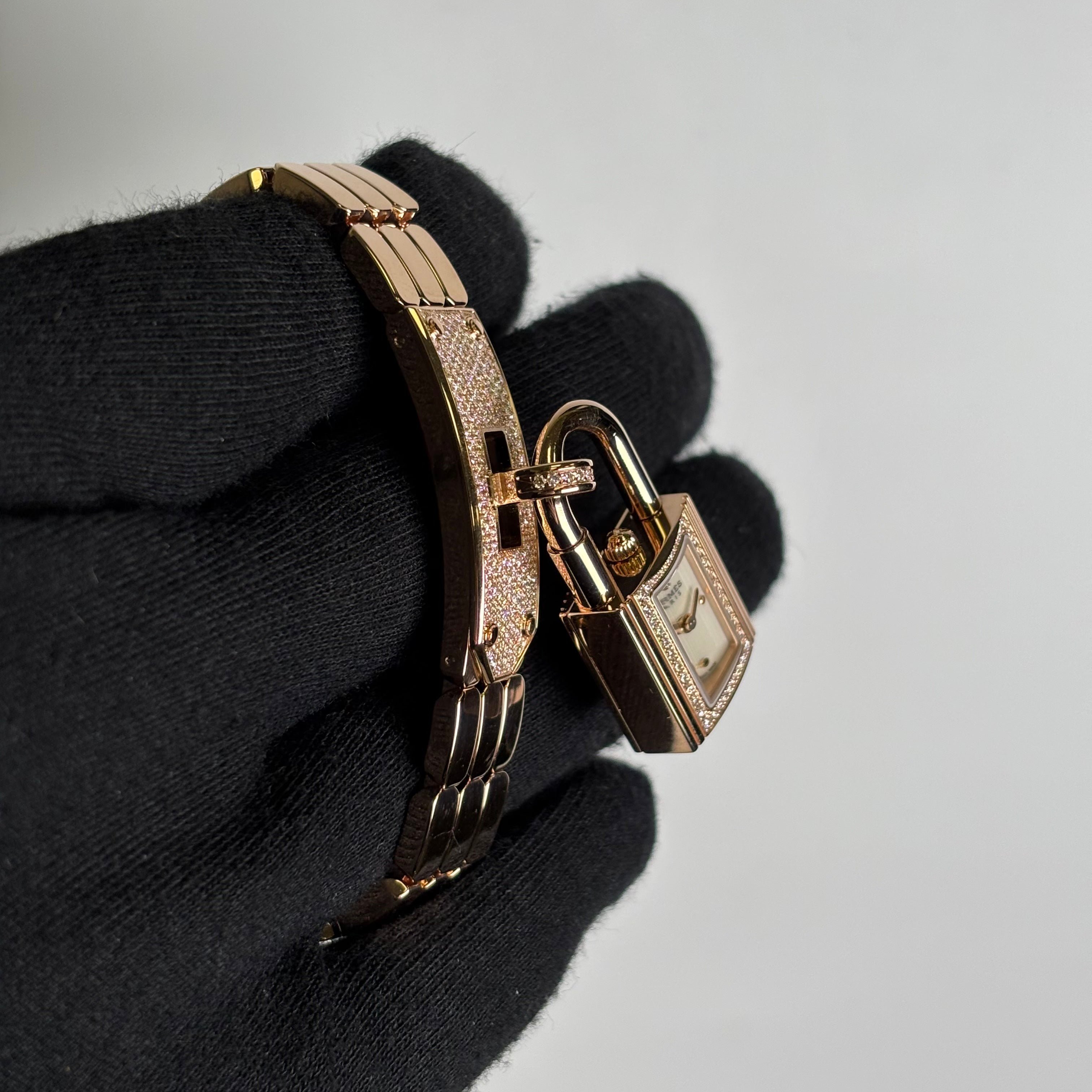 Hermes Kelly Watch 16mm MOP Dial Watch Ref# KE4.171 - Happy Jewelers Fine Jewelry Lifetime Warranty