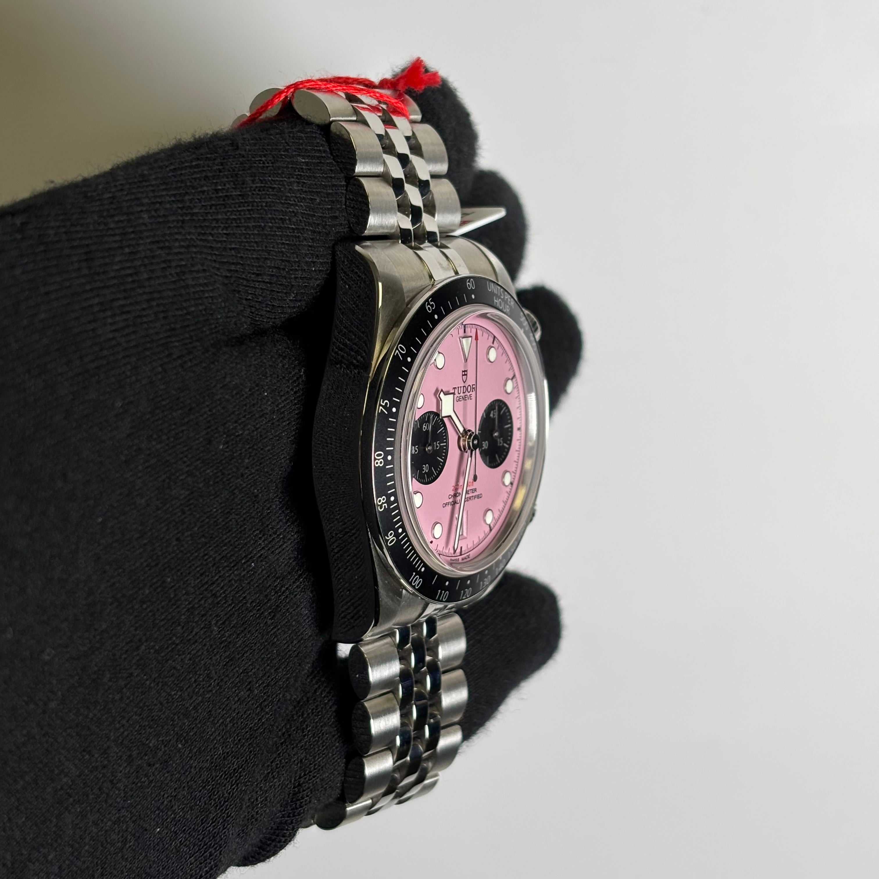 Tudor Black Bay 41mm Pink Dial Watch Ref# 79360N - Happy Jewelers Fine Jewelry Lifetime Warranty
