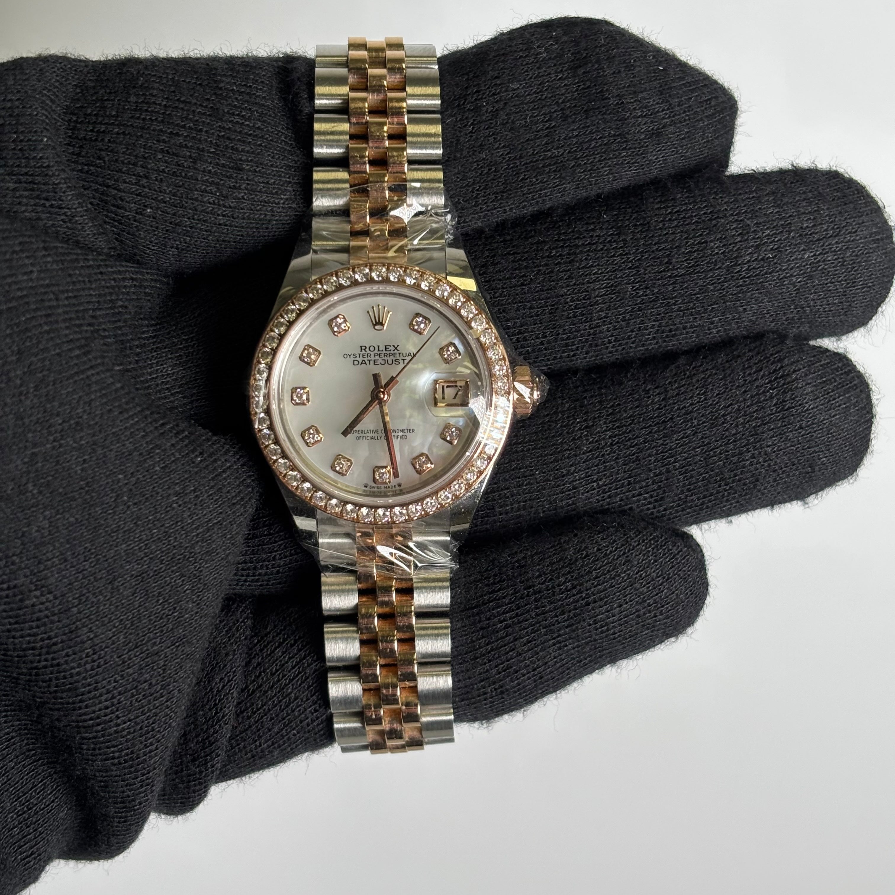 Rolex Datejust 28mm MOP Dial Watch Ref# 279381RBR - Happy Jewelers Fine Jewelry Lifetime Warranty
