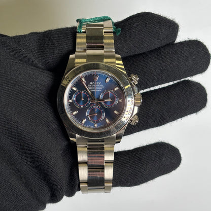 Rolex Daytona 40mm Blue Dial Watch Ref# 116509 - Happy Jewelers Fine Jewelry Lifetime Warranty