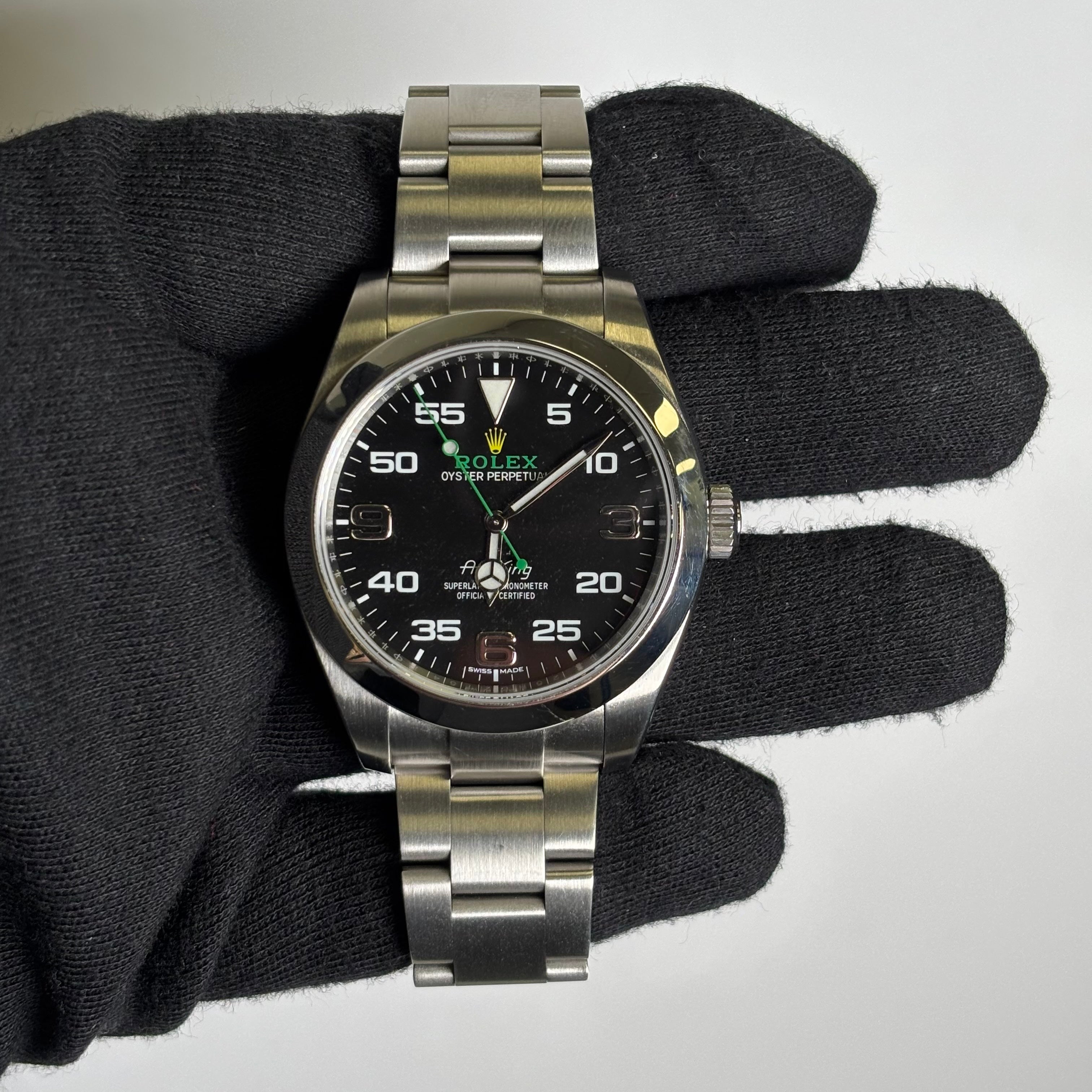 Rolex Air-King 40mm Black Dial Watch Ref# 116900 – Happy Jewelers