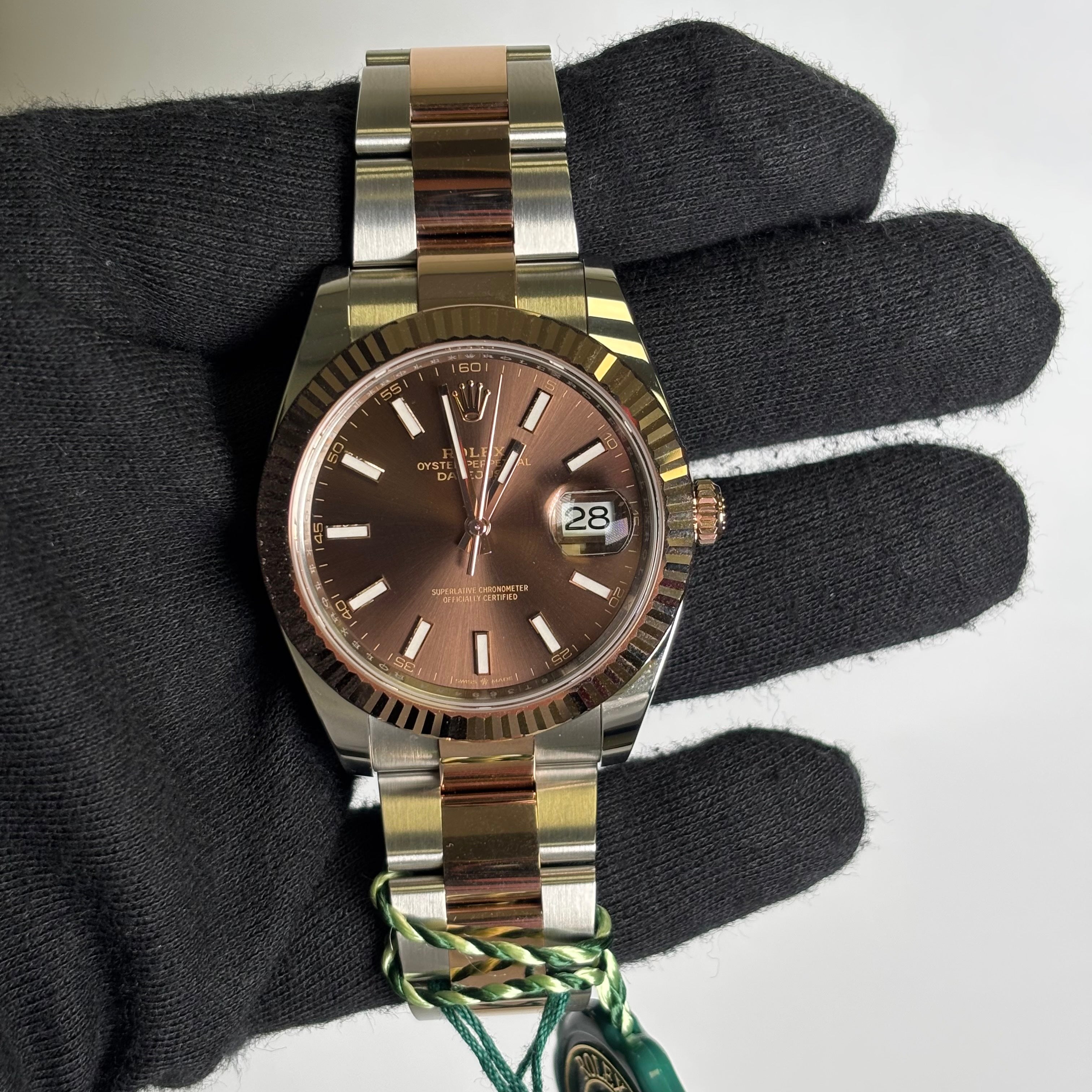 Rolex Datejust 41mm Chocolate Dial Watch Ref# 126331 - Happy Jewelers Fine Jewelry Lifetime Warranty