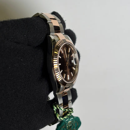 Rolex Datejust 41mm Chocolate Dial Watch Ref# 126331 - Happy Jewelers Fine Jewelry Lifetime Warranty