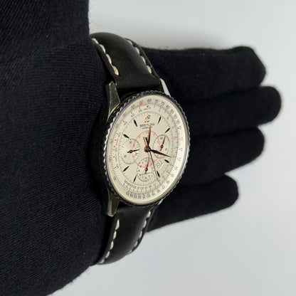 Breitling Navitimer 38mm Ivory Dial Watch Ref# A41370 - Happy Jewelers Fine Jewelry Lifetime Warranty