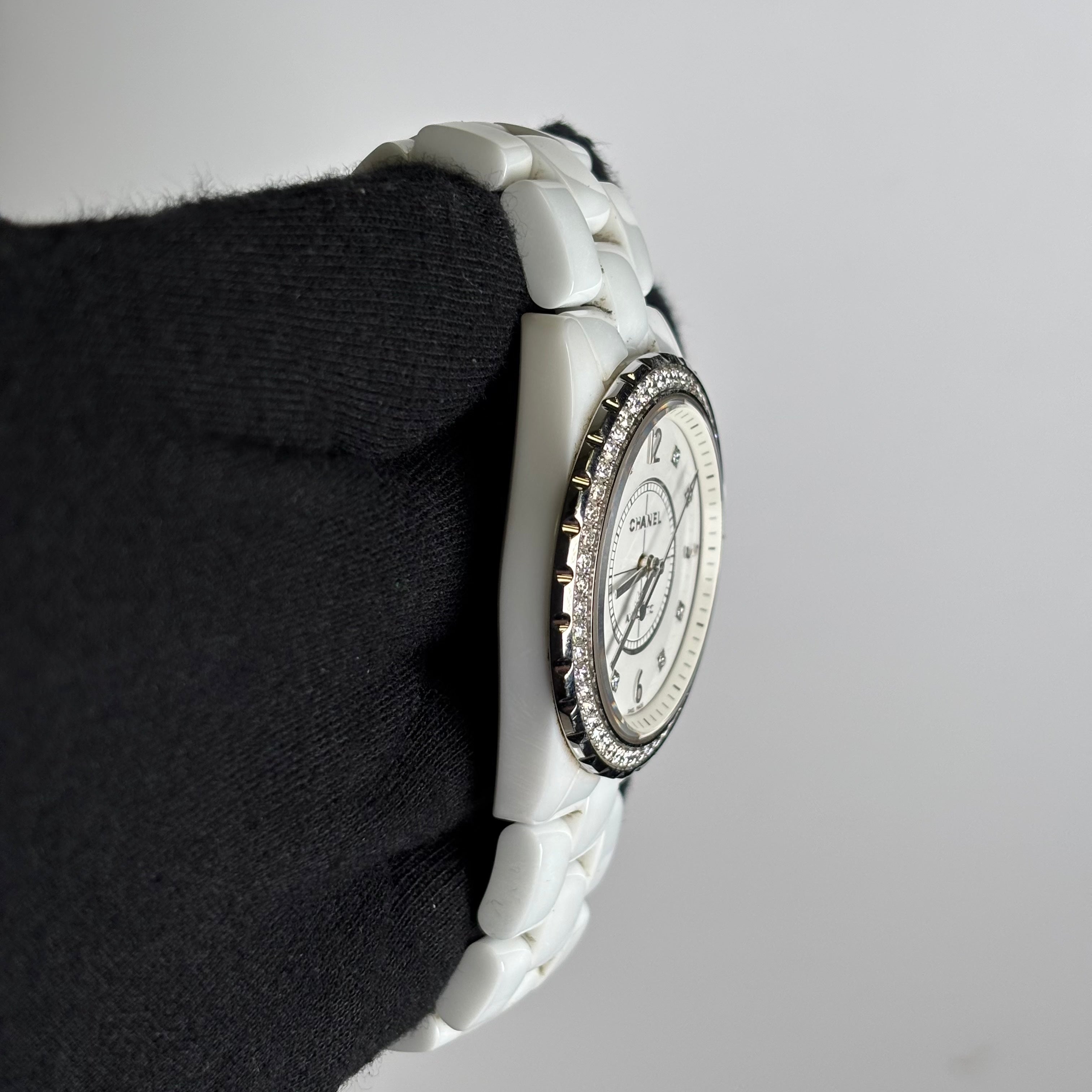 Chanel J12 33mm White Dial Watch Ref# H3110 - Happy Jewelers Fine Jewelry Lifetime Warranty
