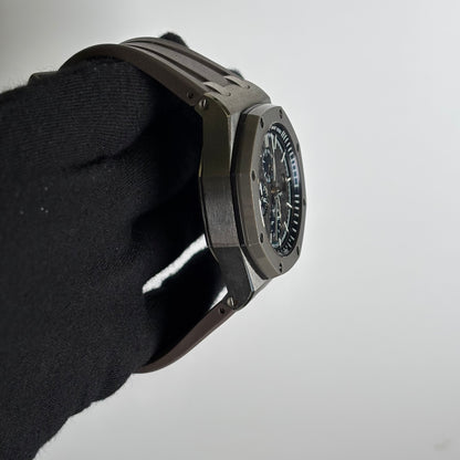 Audemars Piguet Offshore 44mm Grey Dial Watch Ref# 26400IO.OO.A004CA.02 - Happy Jewelers Fine Jewelry Lifetime Warranty