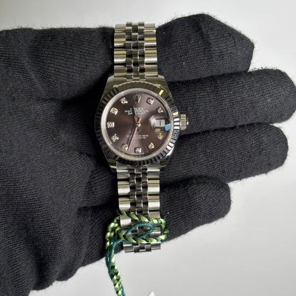 Rolex Datejust 28mm Grey Dial Watch Ref# 279174 - Happy Jewelers Fine Jewelry Lifetime Warranty