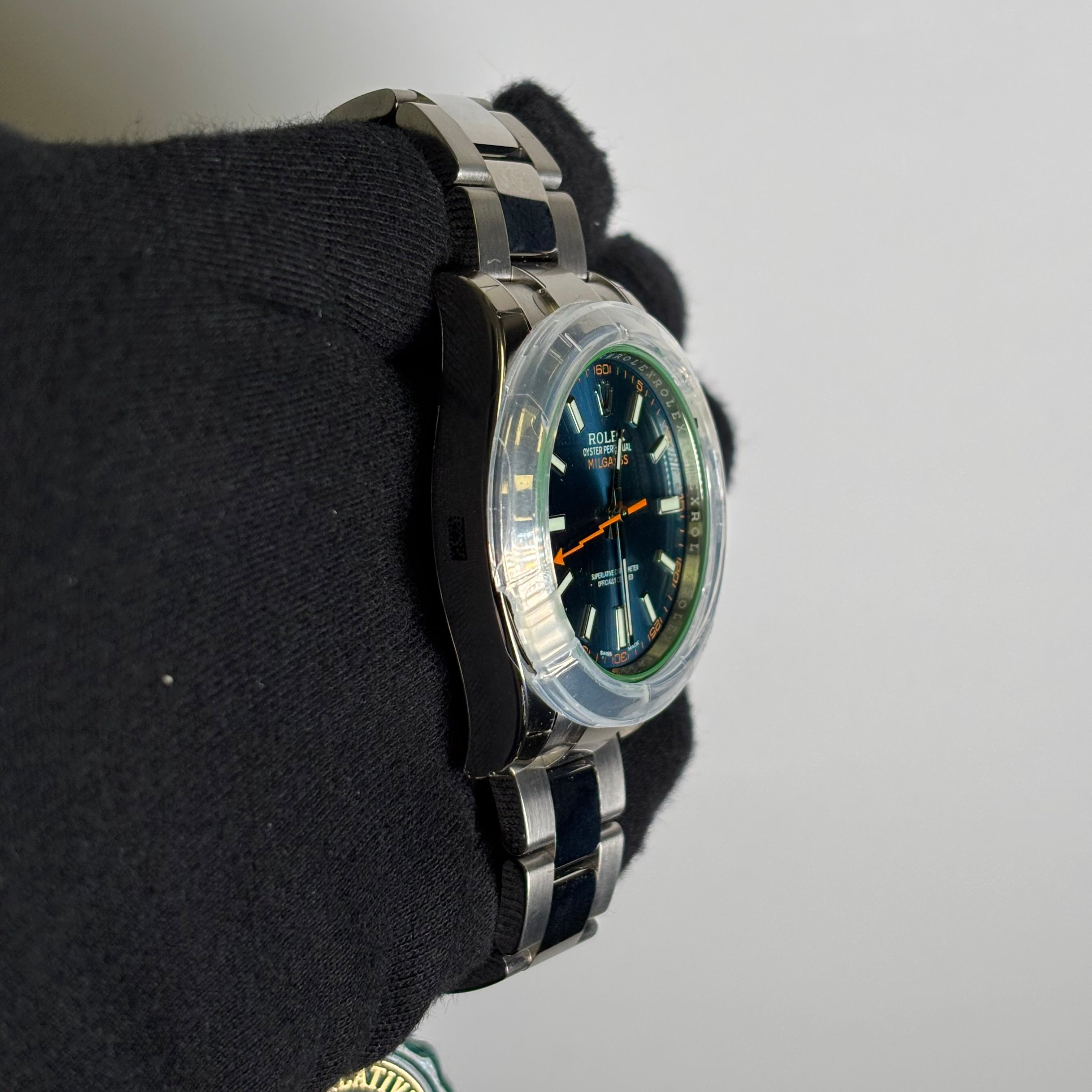 Rolex Milgauss 40mm Blue Dial Watch Ref# 116400GV - Happy Jewelers Fine Jewelry Lifetime Warranty