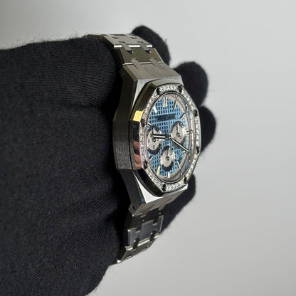 Audemars Piguet Royal Oak Blue Dial Watch Ref# 26715ST.ZZ.1356ST.01 - Happy Jewelers Fine Jewelry Lifetime Warranty