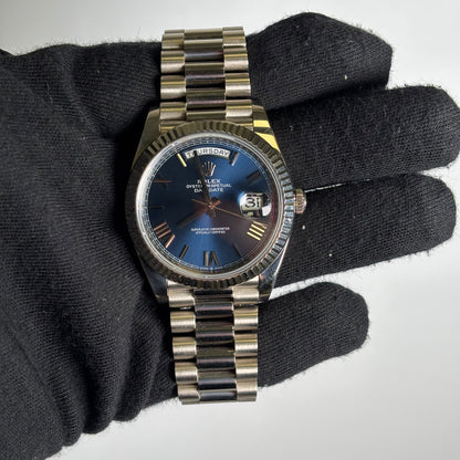 Rolex Day-Date 40mm Blue Dial Watch Ref# 228239 - Happy Jewelers Fine Jewelry Lifetime Warranty