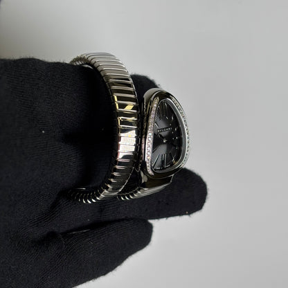 Bvlgari Serpenti 35mm Black Dial Watch Ref# 103524 - Happy Jewelers Fine Jewelry Lifetime Warranty