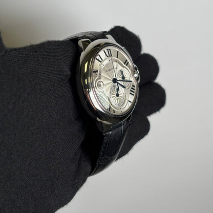Cartier Ballon Bleu 44mm White Dial Watch Reference# W6920078 - Happy Jewelers Fine Jewelry Lifetime Warranty