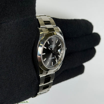 Rolex Datejust 41mm Rhodium Dial Watch Ref# 126300 - Happy Jewelers Fine Jewelry Lifetime Warranty