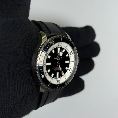 Breitling Superocean 44mm Black Dial Watch Ref# A17376 - Happy Jewelers Fine Jewelry Lifetime Warranty