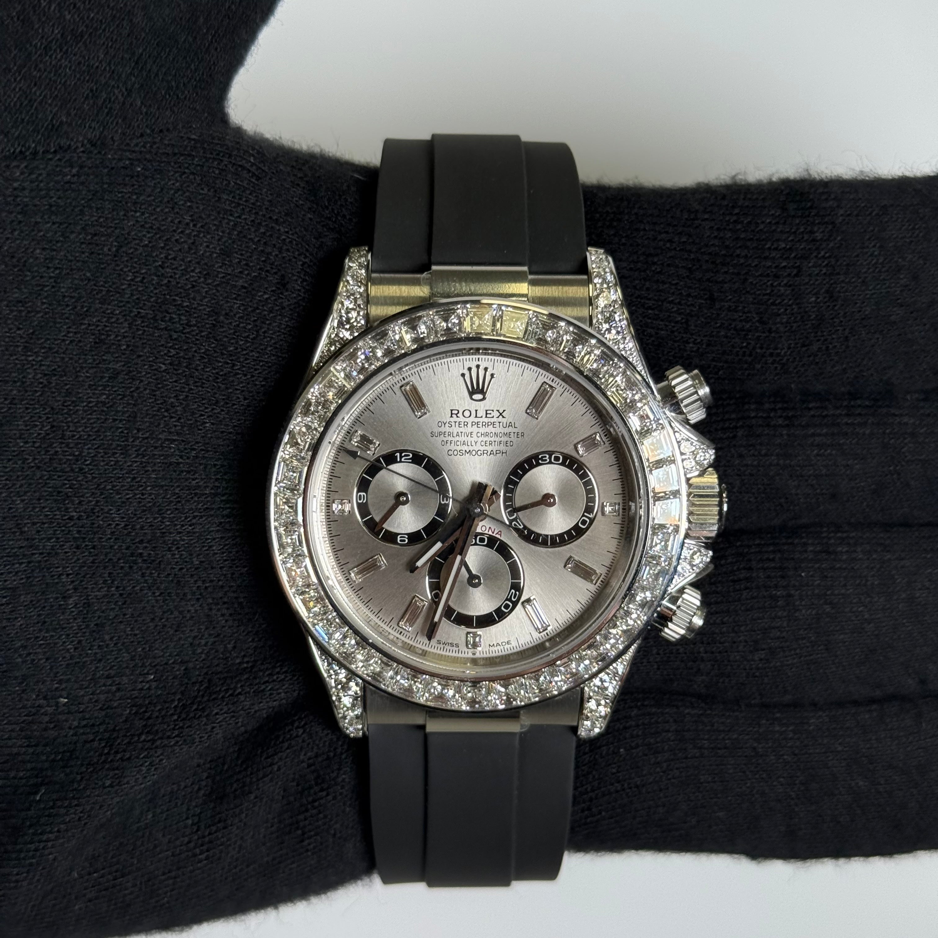 Rolex Daytona 40mm Silver Dial Watch Ref# 126539TBR - Happy Jewelers Fine Jewelry Lifetime Warranty