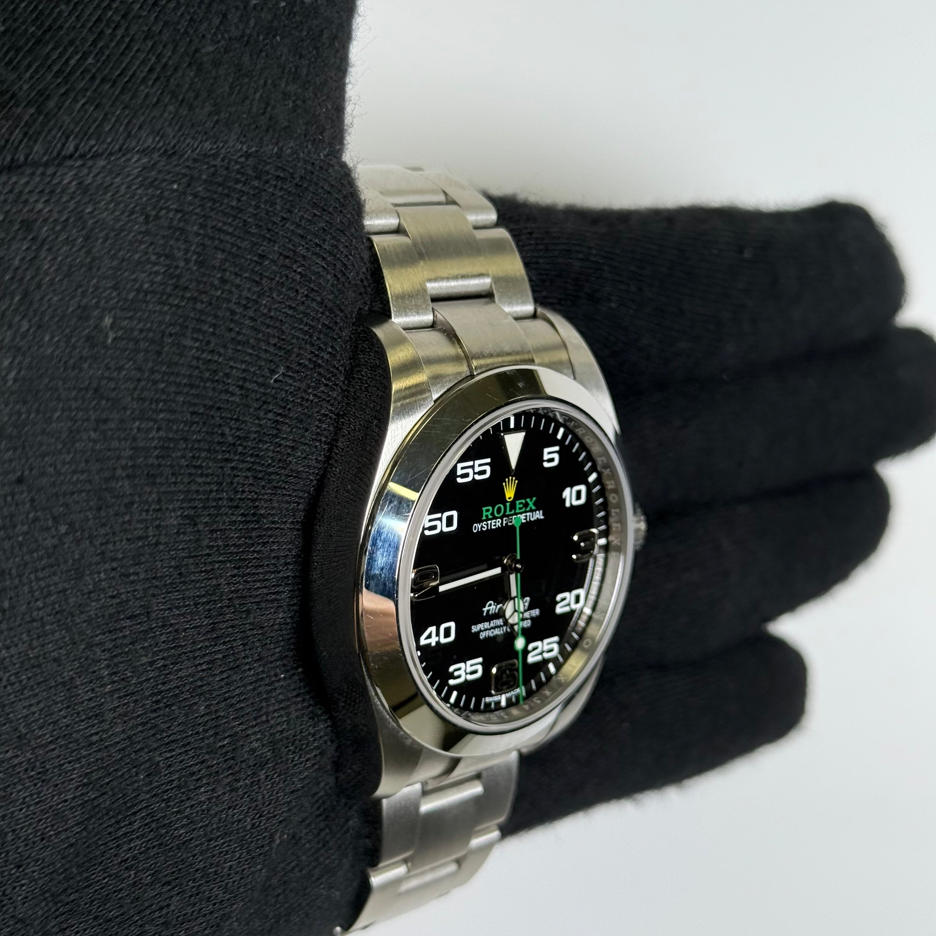 Rolex Air-King 40mm Black Dial Watch Ref# 116900 - Happy Jewelers Fine Jewelry Lifetime Warranty