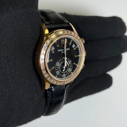Patek Philippe Annual Calendar 40.5mm Black Dial Watch Ref# 5961R-010 - Happy Jewelers Fine Jewelry Lifetime Warranty