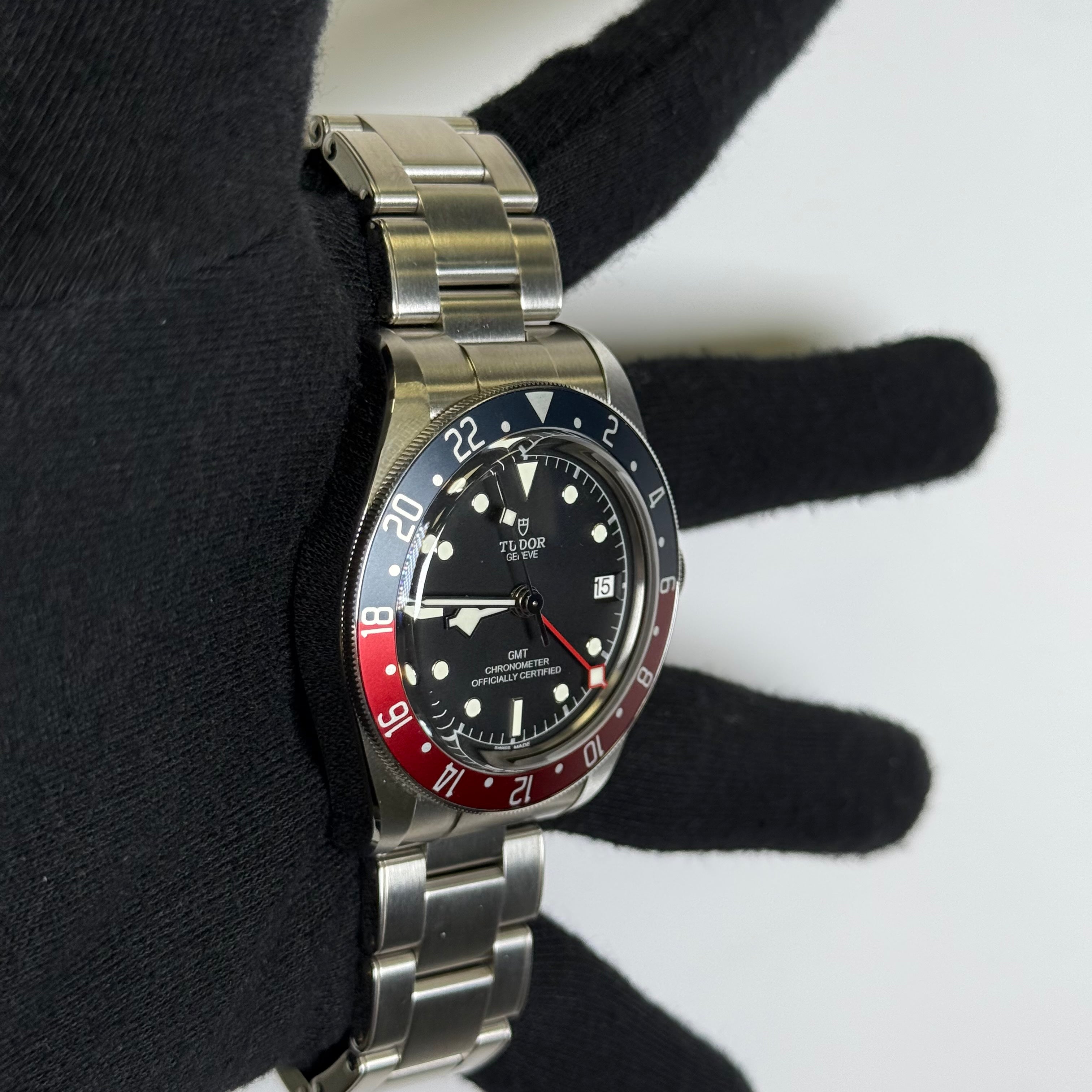 Tudor Black Bay GMT 41mm Black Dial Ref# 79830RB - Happy Jewelers Fine Jewelry Lifetime Warranty