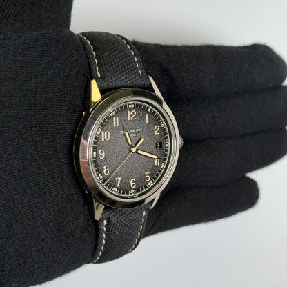 Patek Philippe Calatrava 40mm Charcoal Dial Watch Ref# 5226G-001 - Happy Jewelers Fine Jewelry Lifetime Warranty