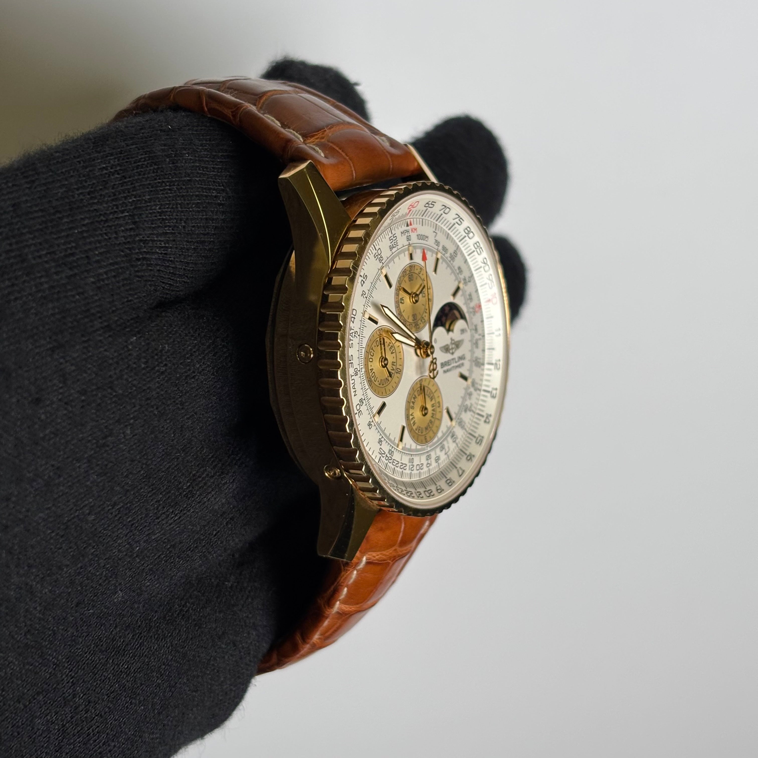 Breitling Navitimer 43mm White Dial Watch Ref# K19340 - Happy Jewelers Fine Jewelry Lifetime Warranty