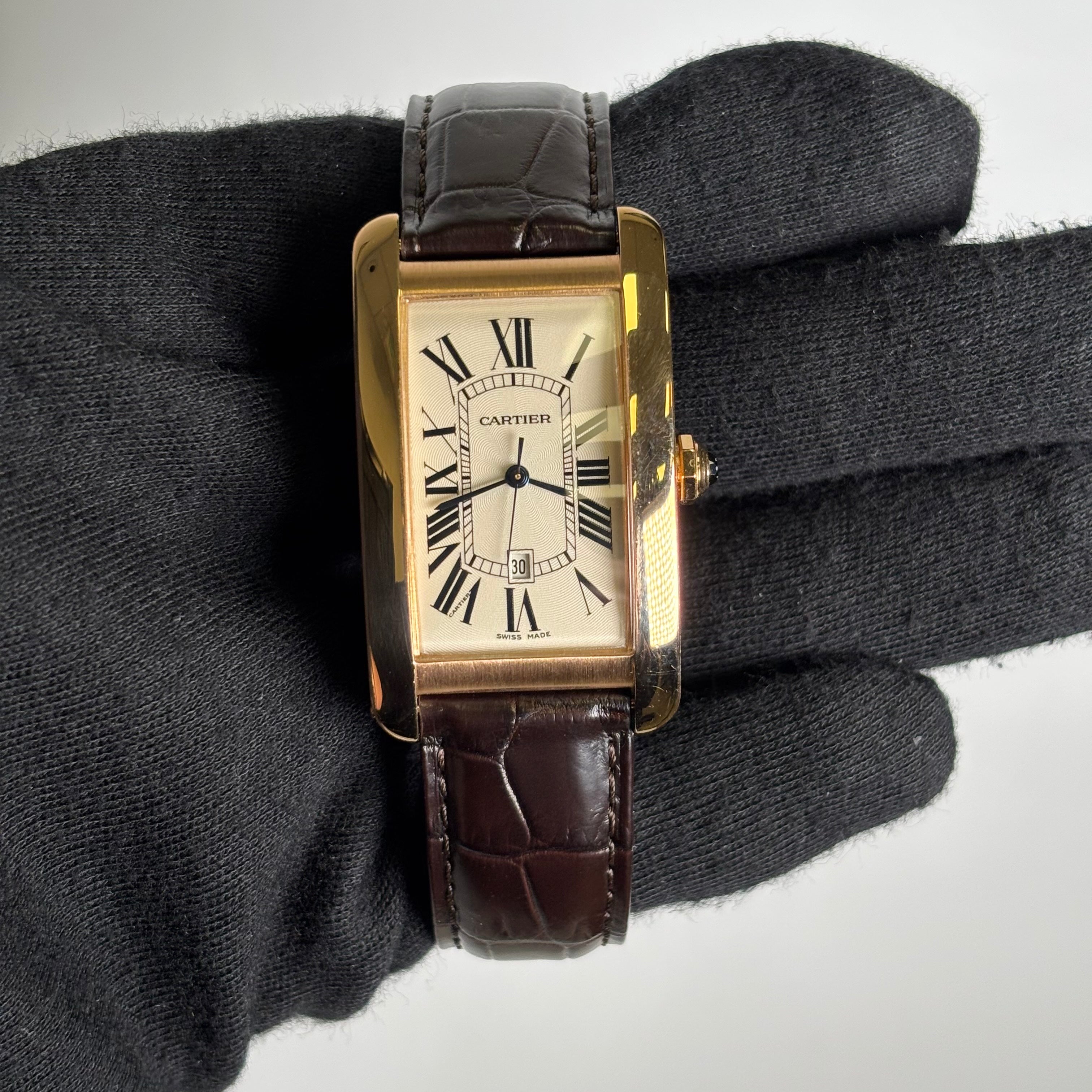 Cartier Tank 28mm Ivory Dial Watch Ref# W2609156 - Happy Jewelers Fine Jewelry Lifetime Warranty