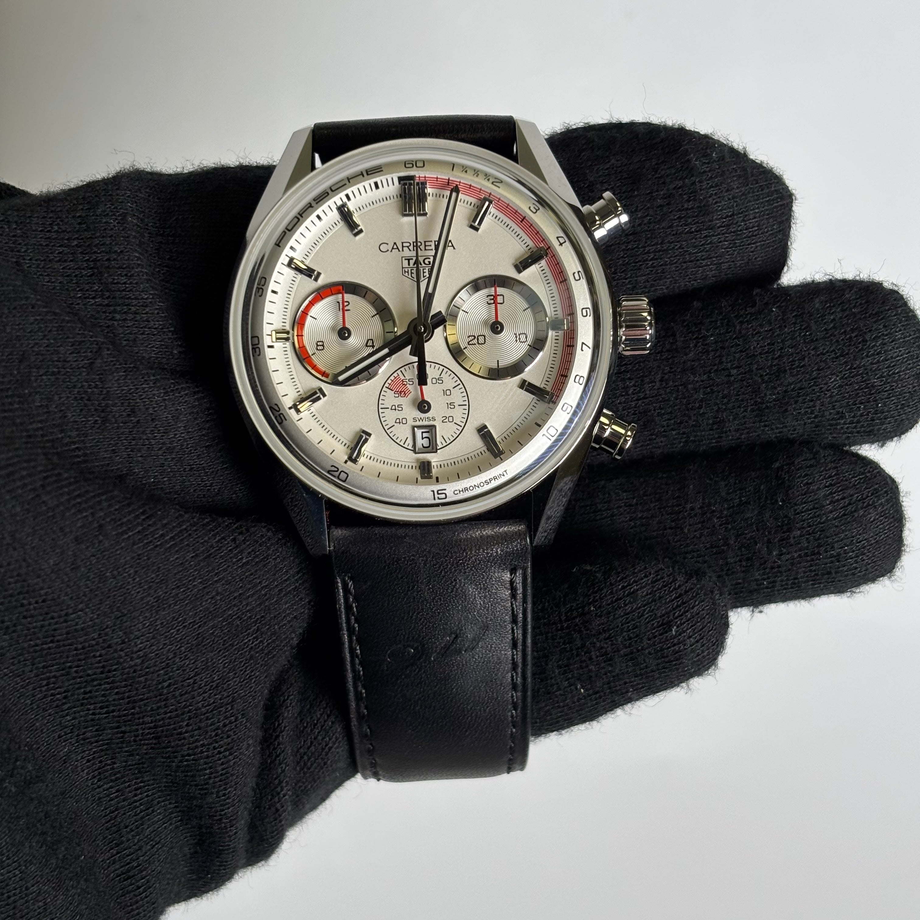 Tag Heuer Carrera 42mm Silver Dial Watch Ref# CBS2011 - Happy Jewelers Fine Jewelry Lifetime Warranty