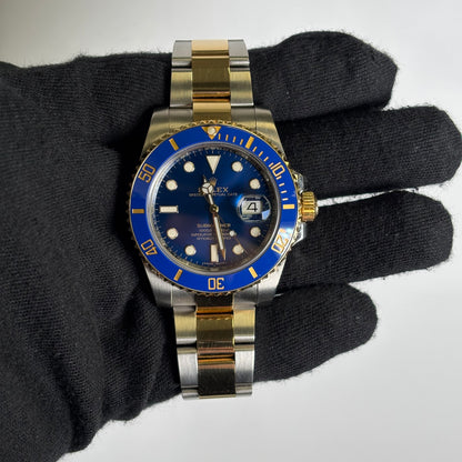 Rolex Submariner 40mm Blue Dial Watch Ref# 116613LB - Happy Jewelers Fine Jewelry Lifetime Warranty