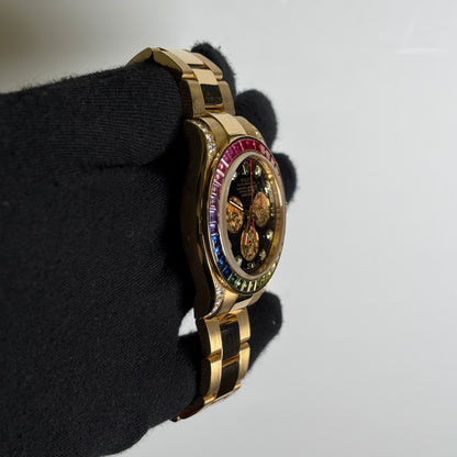 Rolex Daytona 40mm Black Dial Watch Ref# 116598RBOW - Happy Jewelers Fine Jewelry Lifetime Warranty