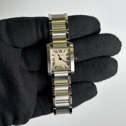 Cartier Tank 20mm Ivory Dial Watch Ref# W51008Q3 - Happy Jewelers Fine Jewelry Lifetime Warranty