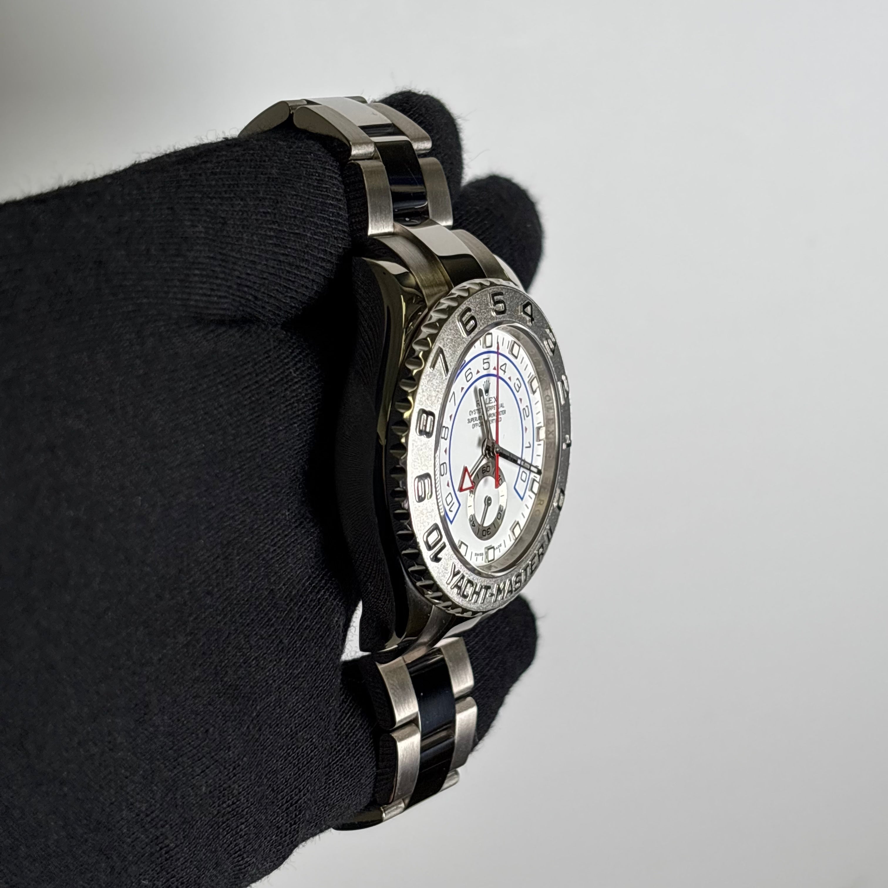 Rolex Yacht-Master II 44mm White Dial Watch Ref# 116689 - Happy Jewelers Fine Jewelry Lifetime Warranty