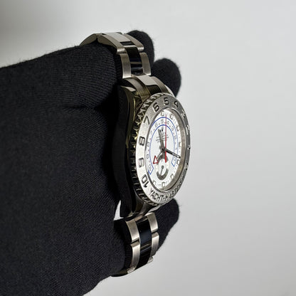 Rolex Yacht-Master II 44mm White Dial Watch Ref# 116689 - Happy Jewelers Fine Jewelry Lifetime Warranty