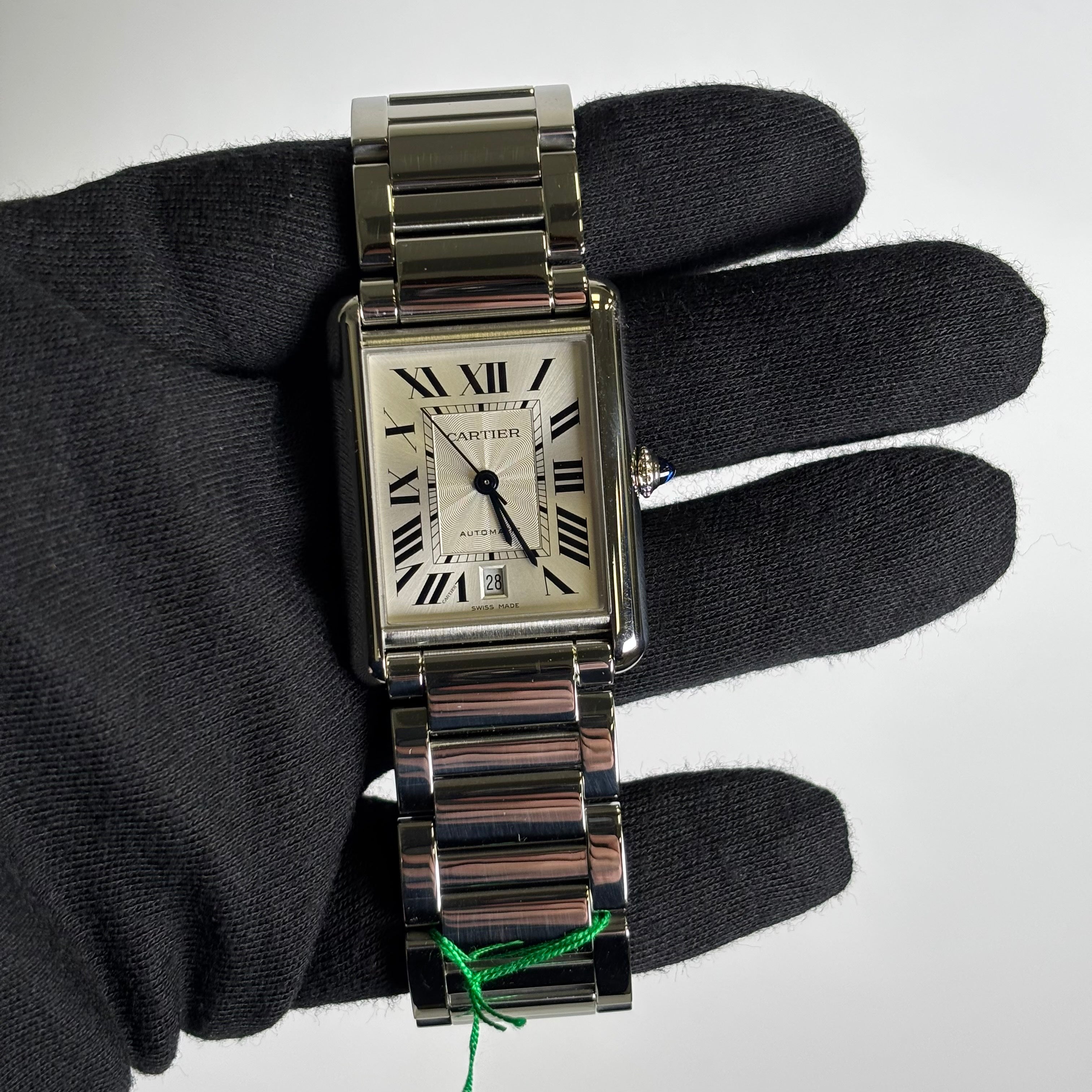 Cartier Tank 41x31mm Silver Dial Ref# WSTA0053 - Happy Jewelers Fine Jewelry Lifetime Warranty