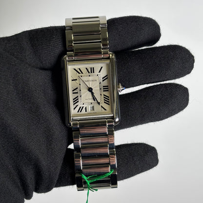 Cartier Tank 41x31mm Silver Dial Ref# WSTA0053 - Happy Jewelers Fine Jewelry Lifetime Warranty