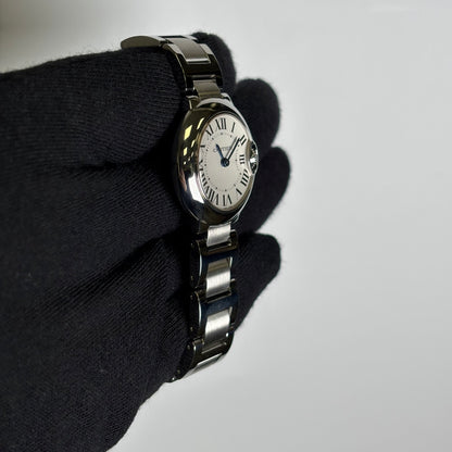 Cartier Ballon Bleu 28.6mm White Dial Watch Ref# W69010Z4 - Happy Jewelers Fine Jewelry Lifetime Warranty