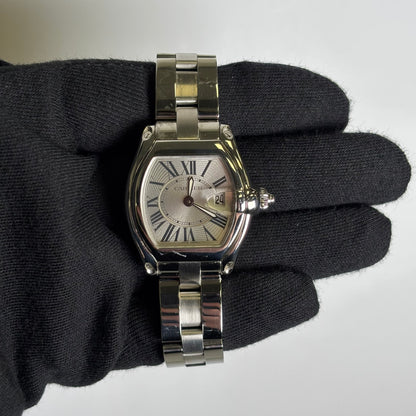Cartier Roadster 31mm Silver Dial Watch Ref# W62016V3 - Happy Jewelers Fine Jewelry Lifetime Warranty
