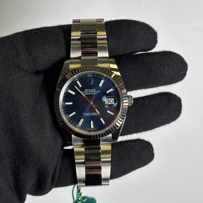 Rolex Datejust 41mm Blue Dial Watch Ref# 126334 - Happy Jewelers Fine Jewelry Lifetime Warranty